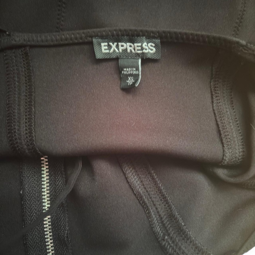 Express Black Camisole with Zipper Detail - Picture 4 of 5